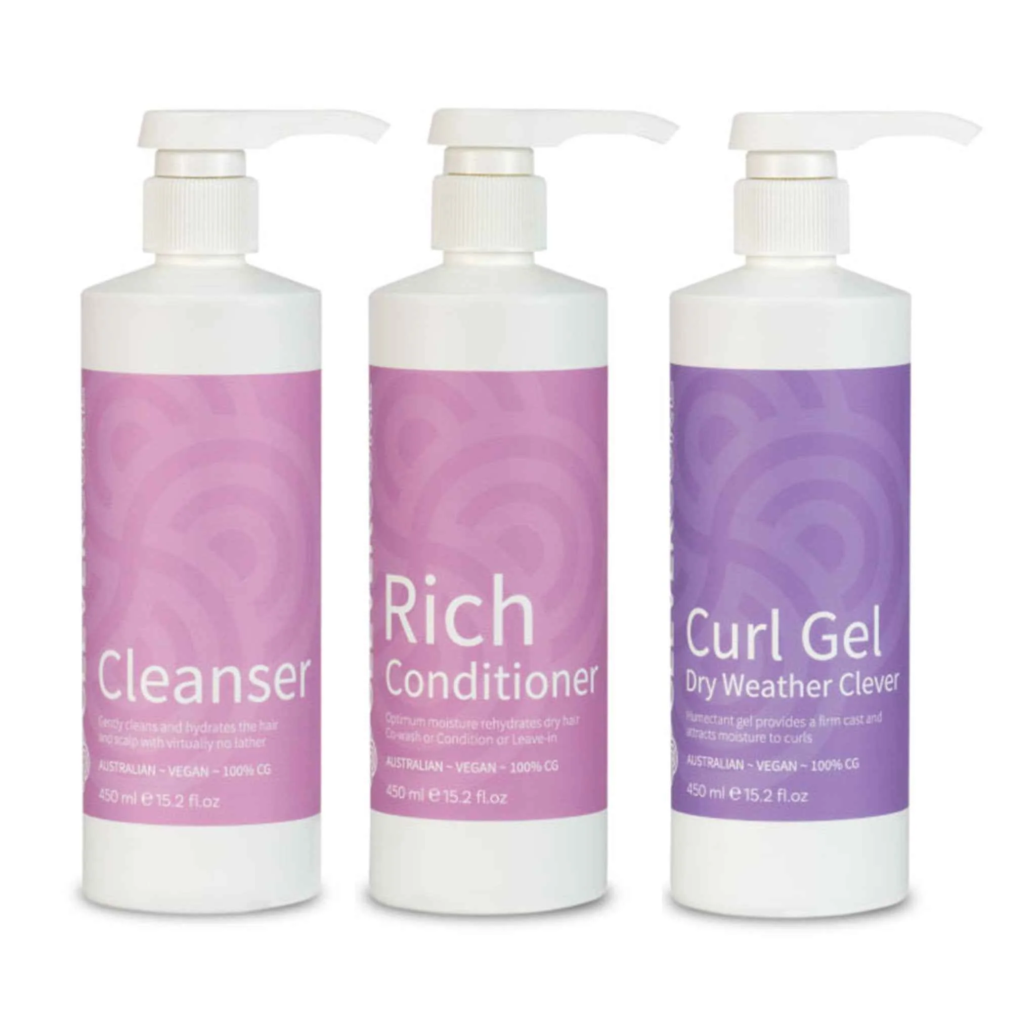 Clever Curl Cleanser, Dry Weather Gel and Rich Conditioner Trio