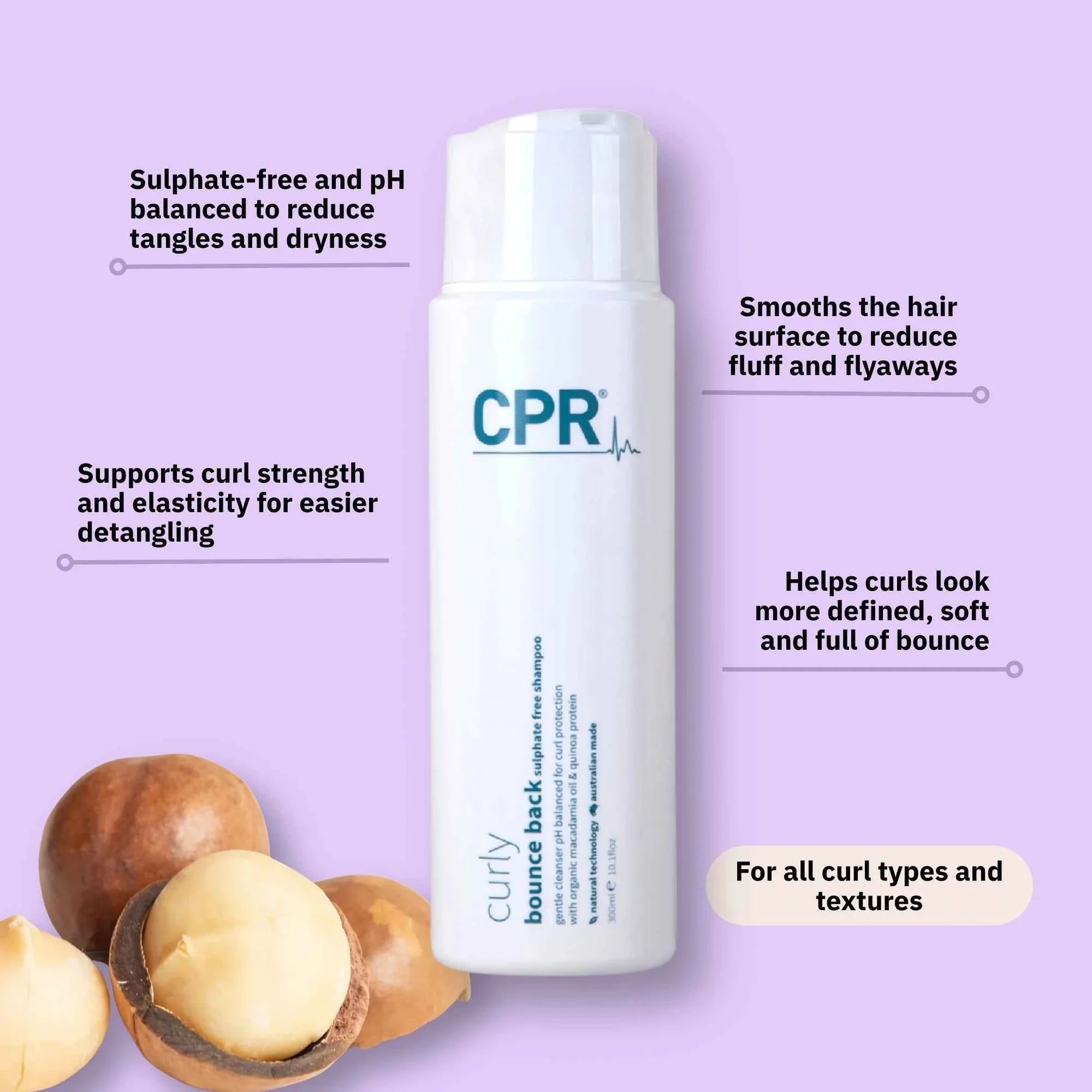 CPR Curly Bounce Back Sulphate Free Shampoo - Image 2