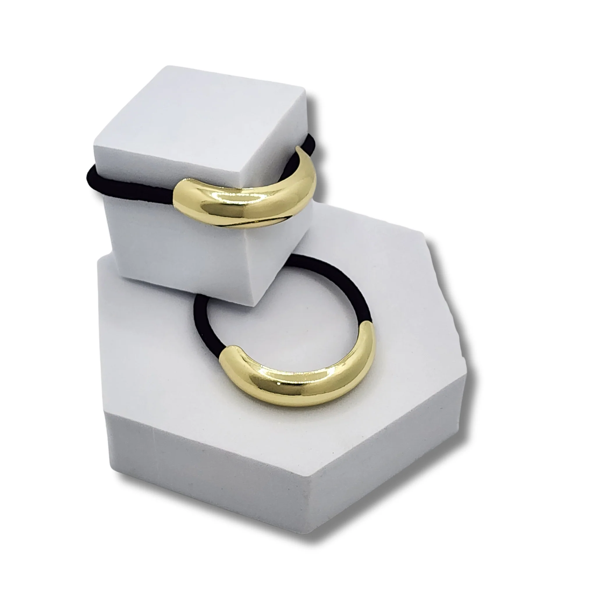 Gold Luxe Geometric Hair Cuff - Image 3