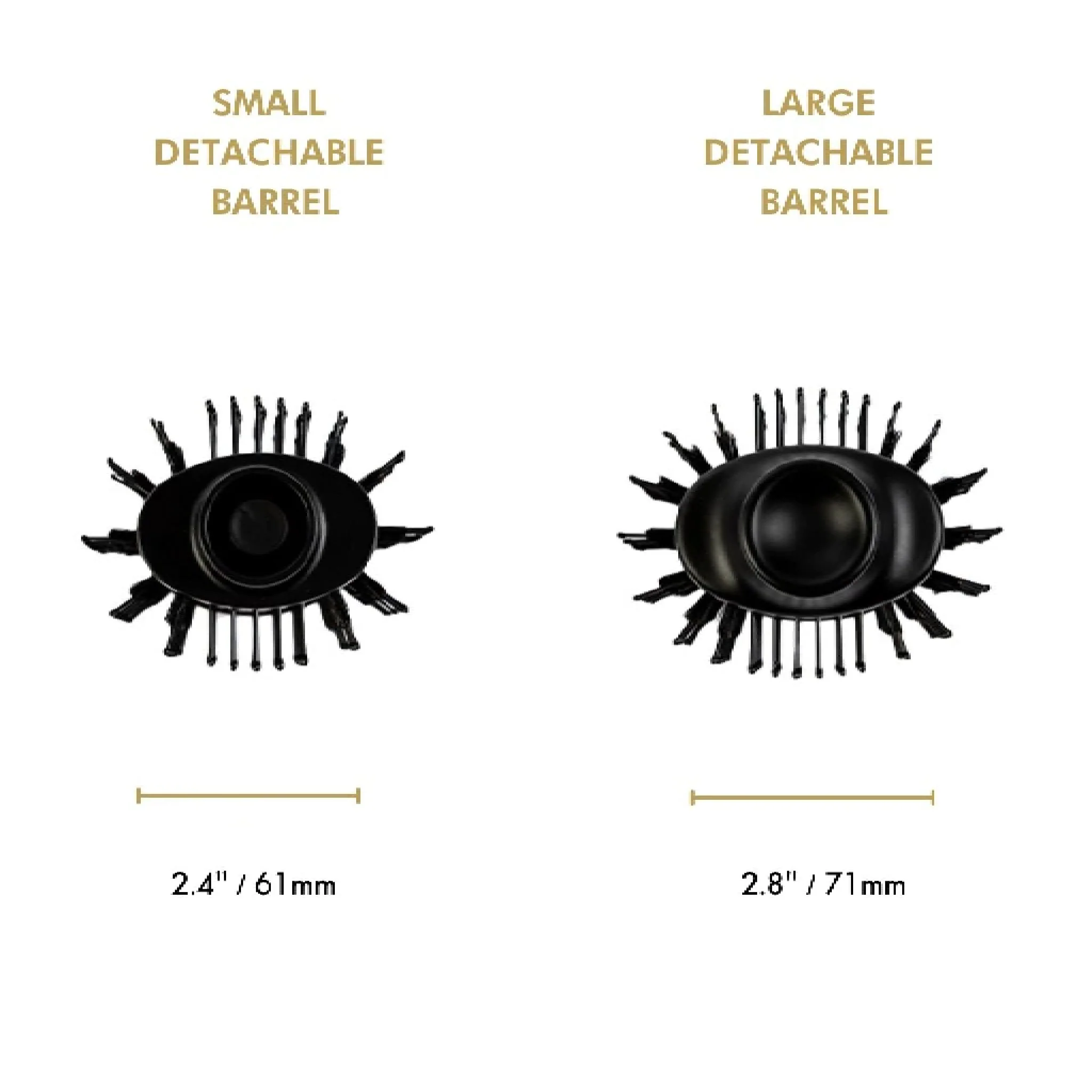Hot Tools Black Gold One Step Blowout Volumiser Brush Small Barrel - Image 5