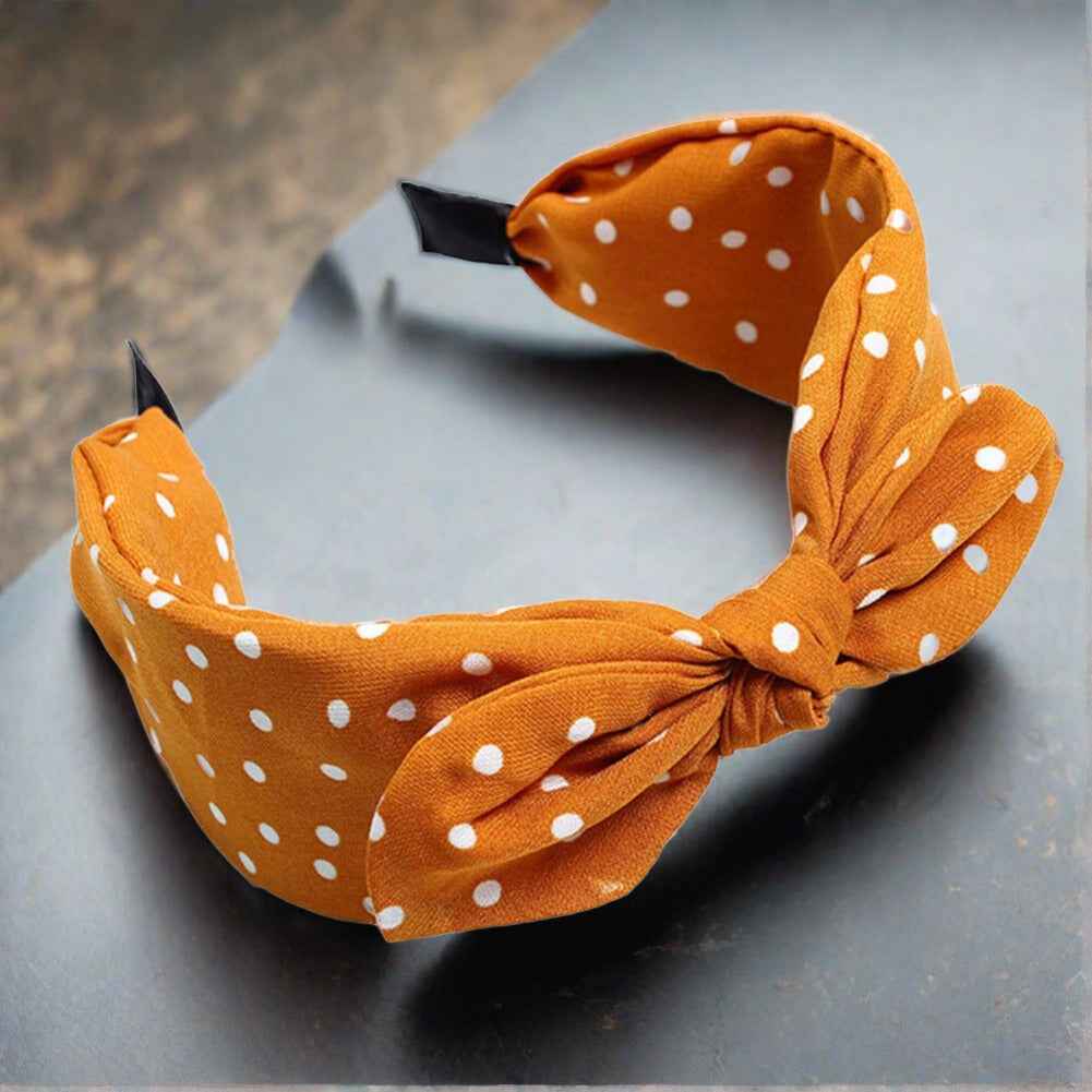 Polka Dot Bow Knot Headband - Image 3